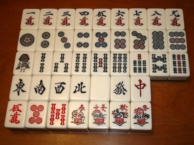日本の麻雀牌の一覧(萬子・筒子・索子・字牌)